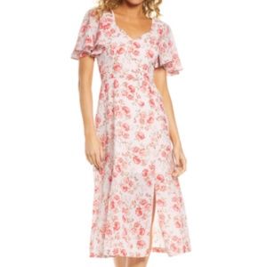 NWT BB Dakota by Steve Madden "Fairy Rose" Midi Dress